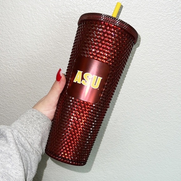 Starbucks ASU 24 OZ Studded Marroon Cold Tumbler Cup - Picture 5 of 6